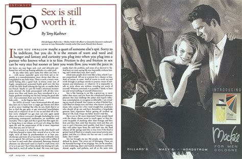 50 Sex Is Still Worth It Esquire October 1993