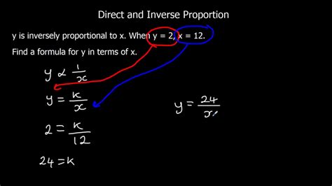 Direct and Inverse Proportion 2 - YouTube