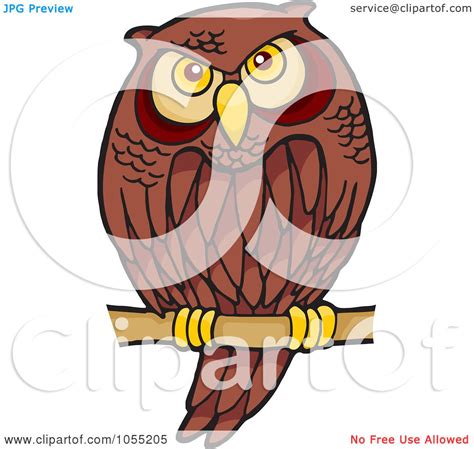 Royalty Free Vector Clip Art Illustration Of A Cartoon Owl