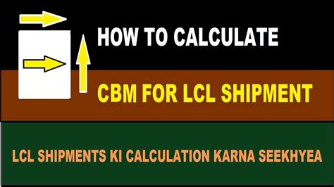 How To Calculate Cbm For Lcl Shipment Karachi Infotech Cbm