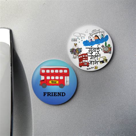 Mumbai Themed Personalized Fridge Magnets Tsend Home And Living