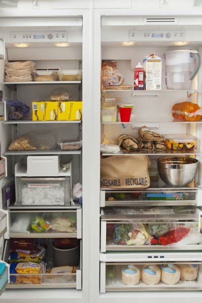 Open Refrigerator With Food Items Stock Image Everypixel