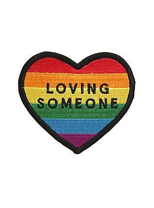 The Loving Someone Rainbow Heart Iron On Band Patch Band Patches