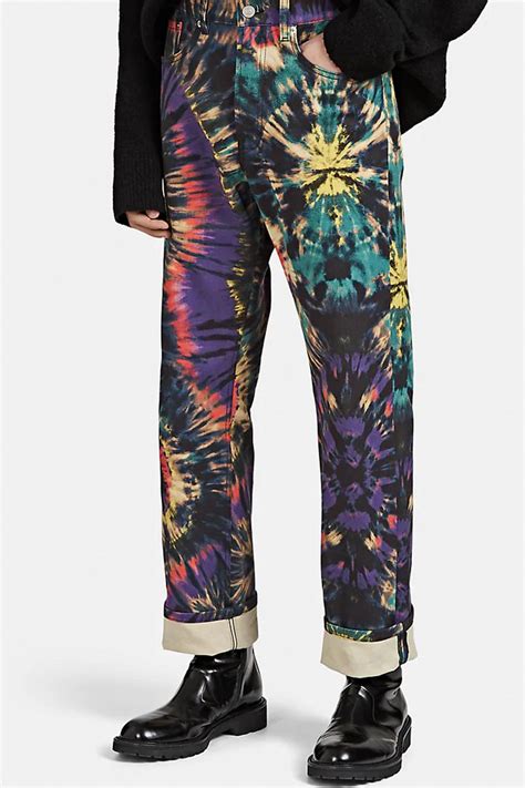 How to create a bleach tie dye jean jacket with just a few household products in 30 minutes or less! PAUSE or Skip: Dries Van Noten's Tie-Dyed Denim Pants ...