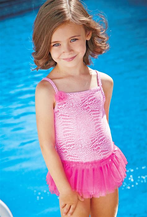 Little Girls Pink Swimsuits