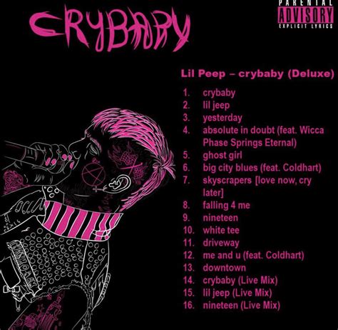 Crybaby Deluxe Lil Peep Concept Tracklist Rlilpeep