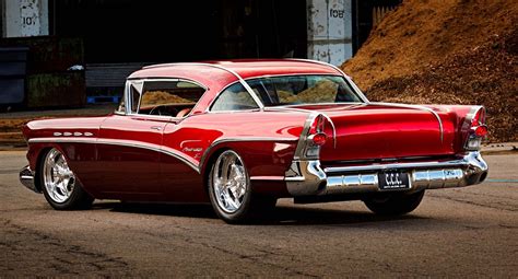 1957 Buick Heads Cars Coupe Modified Red Wallpapers Hd Desktop