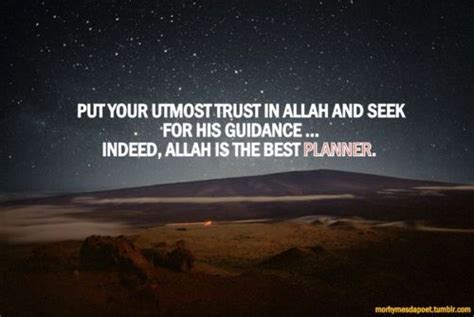 Allah Is The Best Of Planners Think And Be Positive