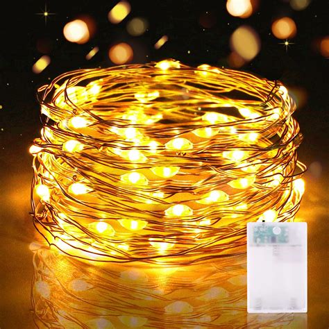 Led Fairy Lights Battery Operated 5m 50 Led String Lights With Timer