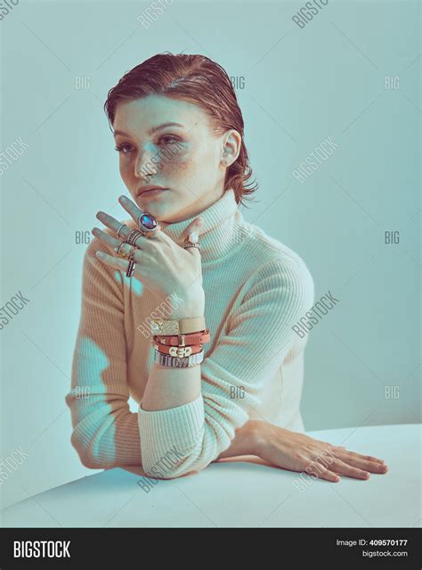 Stylish Short Haired Image And Photo Free Trial Bigstock