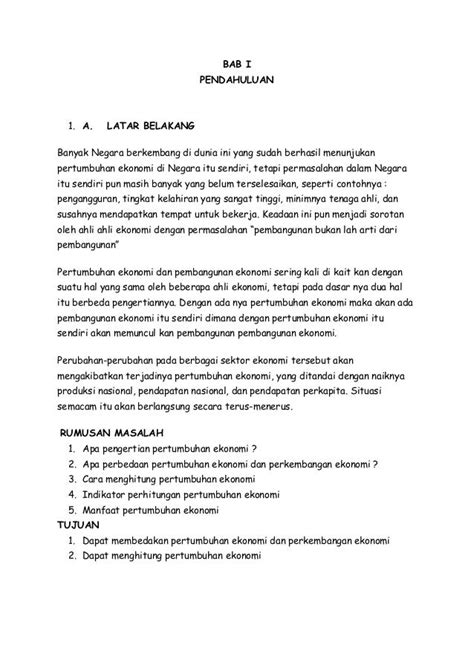 Contoh Rumusan Masalah Makalah Pembangunan Ekonomi - Download Contoh