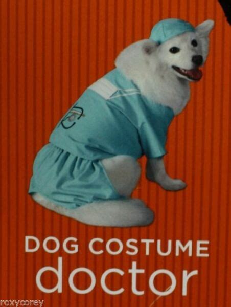 Dog Doctor Costume Xs Scrubs Pet 3pc Hat Top Pants For Sale Online Ebay