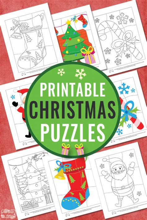 Printable Christmas Puzzles For Kids Itsy Bitsy Fun
