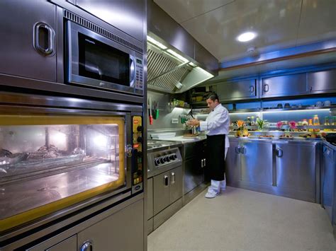 A kitchen is an essential place in our home; Superyacht Galley | Galley kitchen design, Luxury yacht ...