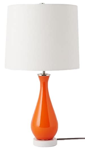 West Elm Rejuvenation Colored Glass Table Lamp Orange In 2021 Table Lamp Lamp Colored Glass
