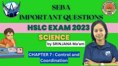 Seba Hslc Important Questions For Science Control And