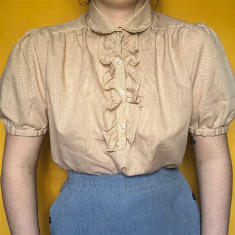 vintage 70s cottagecore prairie ruffle blouse size small etsy