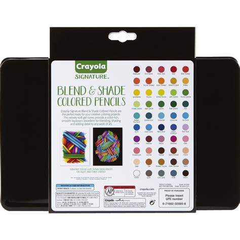 Crayola 50 Count Signature Blend And Shade Colored Pencils In Decorative
