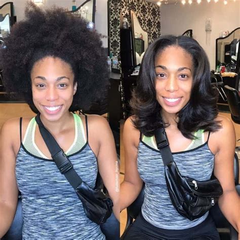 40 Silk Press Results On Different Natural Hair Textures