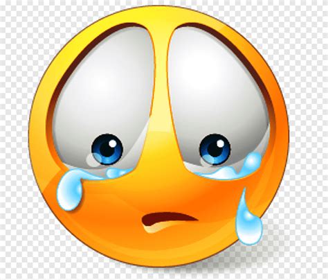 Crying Emoji Sticker Smiley Sadness Emoticon S Of Sad People Face