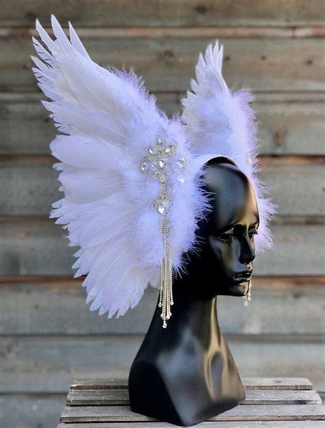 Angel Wing Headpiece Wing Headdress Swan Lake Headpiece White