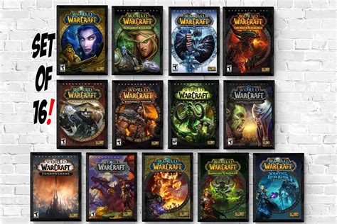 Original Collection World Of Warcraft Poster Cover Etsy Uk