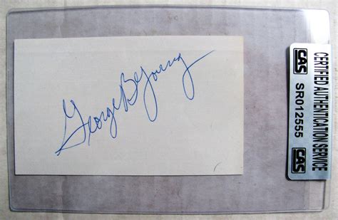 Lot Detail George Young Ny Giants Signed 3x5 Index Card Cas