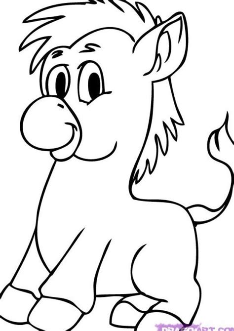 Cartoon Animals To Color Coloring Home