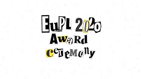 Eupl 2020 Award Ceremony Youtube