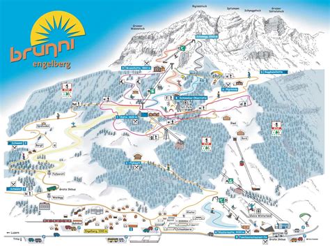 Ski Map Engelberg Switzerland