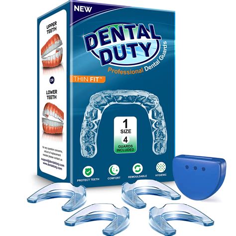 Professional Mouth Guard For Grinding Teeth Thin Fit Small Size 4 Pieces Mouthguard Moldable