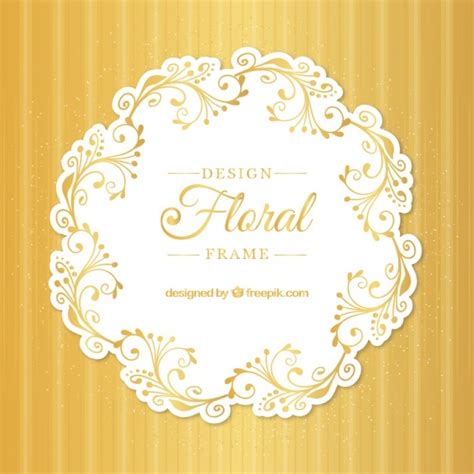 Elegant Floral Design Frame Vector Free Download