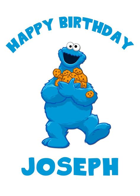 Cookie Monster Happy Birthday Clip Art