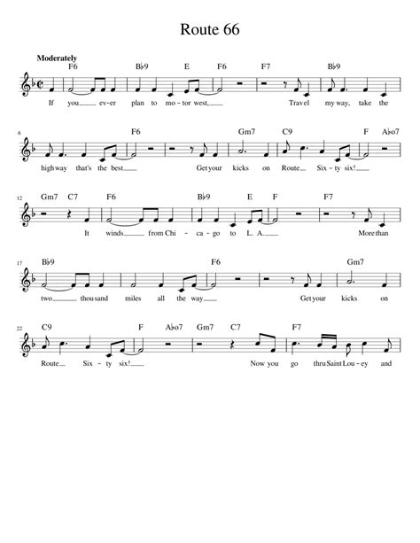 I do not own the music and the footage used in the video. Route 66 Sheet music for Trumpet | Download free in PDF or MIDI | Musescore.com
