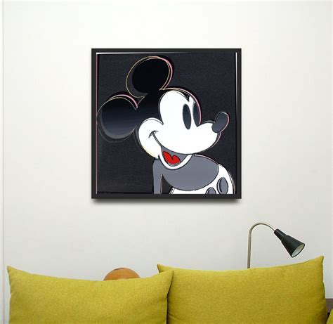Andy Warhol Print Mickey Mouse From Myths Series Etsy