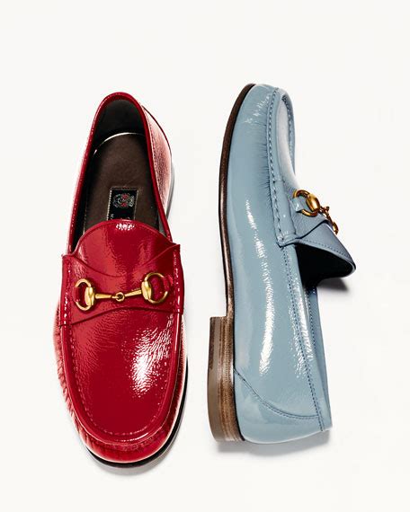 Gucci Leather Horsebit Loafer Red