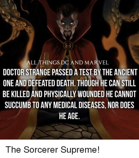 All Things Dc And Marvel Doctor Strange Passedatest By The Ancient One
