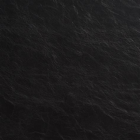 Black Distressed Leather Hide Look Soft Vinyl Upholstery Fabric