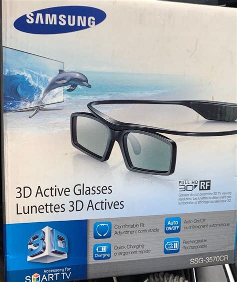 Rechargeable 3d Glasses Samsung Active 3d Full Hd Rf For Smart Tvs
