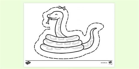 Free Snake Cut Out Colouring Sheet Colouring Sheets