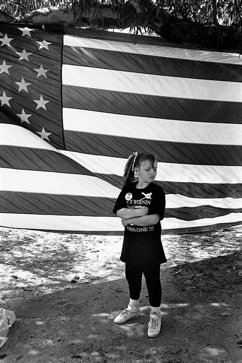 Defiant Girl Welcoming Desert Storm Troops Home Ft Lowell Arizona 1991
