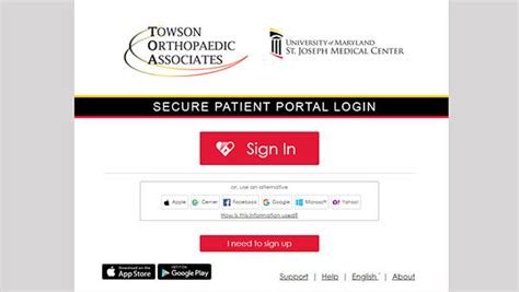 Patient Portal Current Patients Towson Orthopaedic Associates