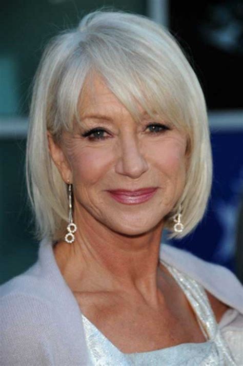 Ideas for mature women with gray hair. Helen Mirren's Role In Beauty And Fashion For Older Women ...