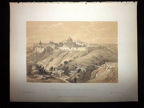 David Roberts Holy Land 1887 Print Jerusalem Church Of The Purification