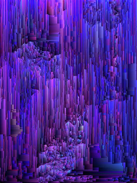 Hidden Cave Abstract Pixel Art Digital Art By Jennifer Walsh Pixels