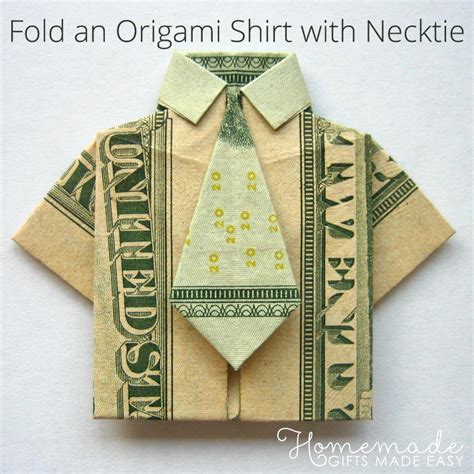 More images for how to make a paper tie and shirt » Money Origami Shirt and Tie Folding Instructions