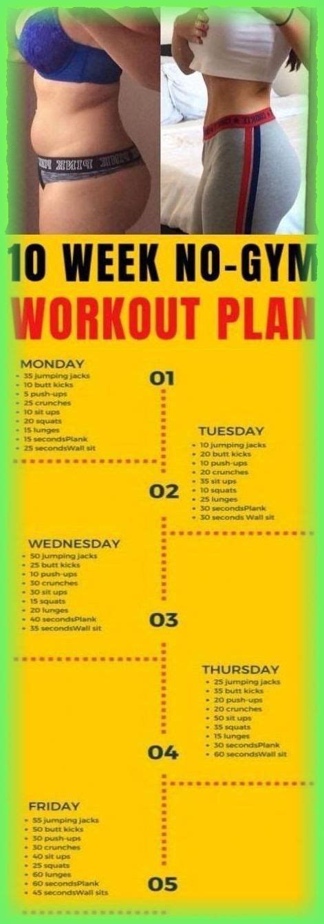 Deborahoeoanthonyiu70 Workout Plan Gym At Home Workout Plan 10 Week No Gym Workout