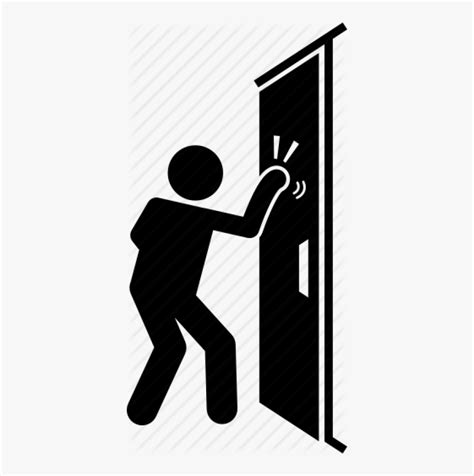 Knocking On Door Icon Hd Png Download Kindpng