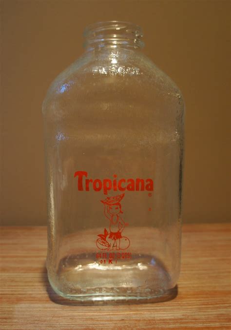 Sale Glass Tropicana Orange Juice Bottle
