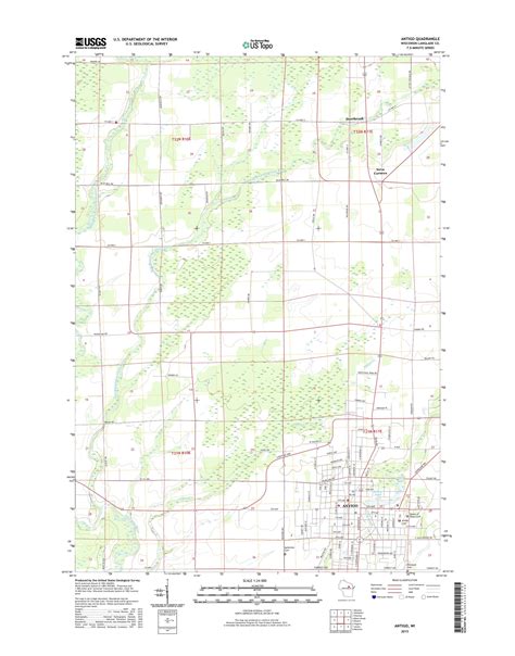 Mytopo Antigo Wisconsin Usgs Quad Topo Map